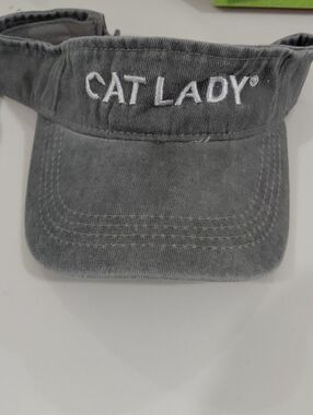 Embroidered Gray Visor